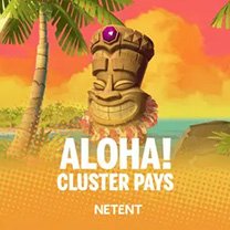 Aloha Cluster Pays slot game showcased on Whyzczy.